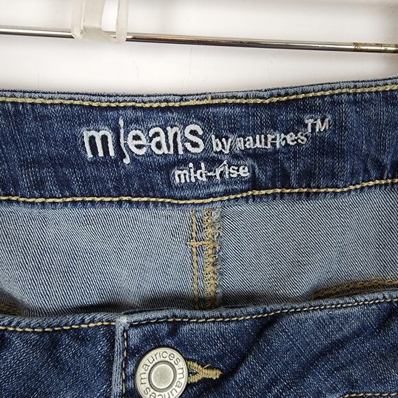 Maurices Mid Rise Skinny Jeans Womens 24W Medium Wash Stretch Ankle Classic - Picture 12 of 13